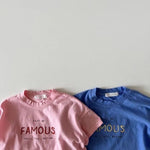 Letter Crew Neck Short Sleeve Simple - Cindi Book