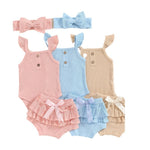Girls' Sleeveless Jumpsuit Three-piece Suit - Cindi Book