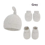 Newborn Hat Mittens And Socks Set With Rubber-soled Shoes - Cindi Book
