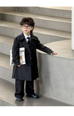 Children's Long British Coat Trendy Cool - Cindi Book