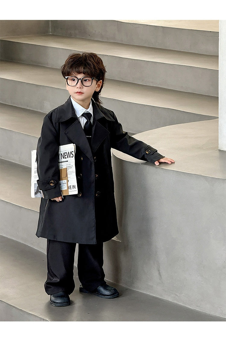 Children's Long British Coat Trendy Cool - Cindi Book