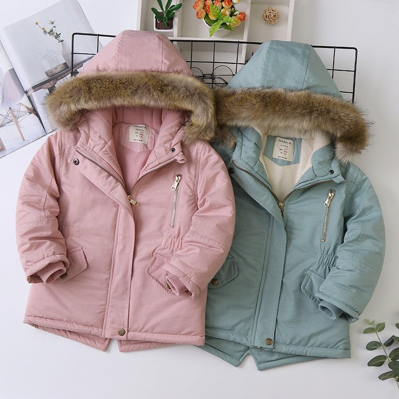 Fleece-lined Thickened Boys Cotton-padded Cotton Wadded Jacket - Cindi Book