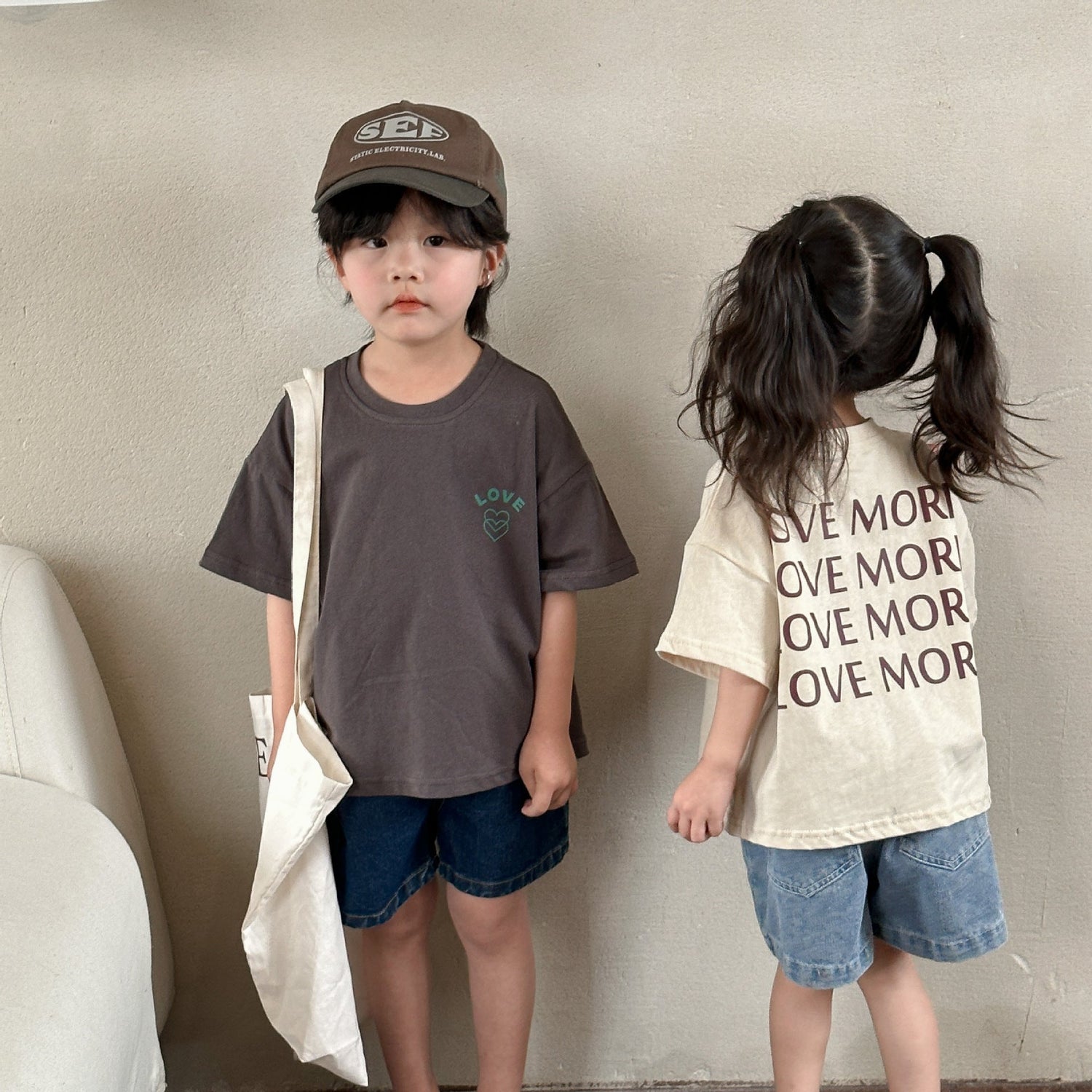Children's Short Sleeve T-Shirt Girls Cotton Summer