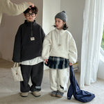 Winter Clothes For Boys And Girls Korean-style Labeling Half Zipper Two-piece Set - Cindi Book