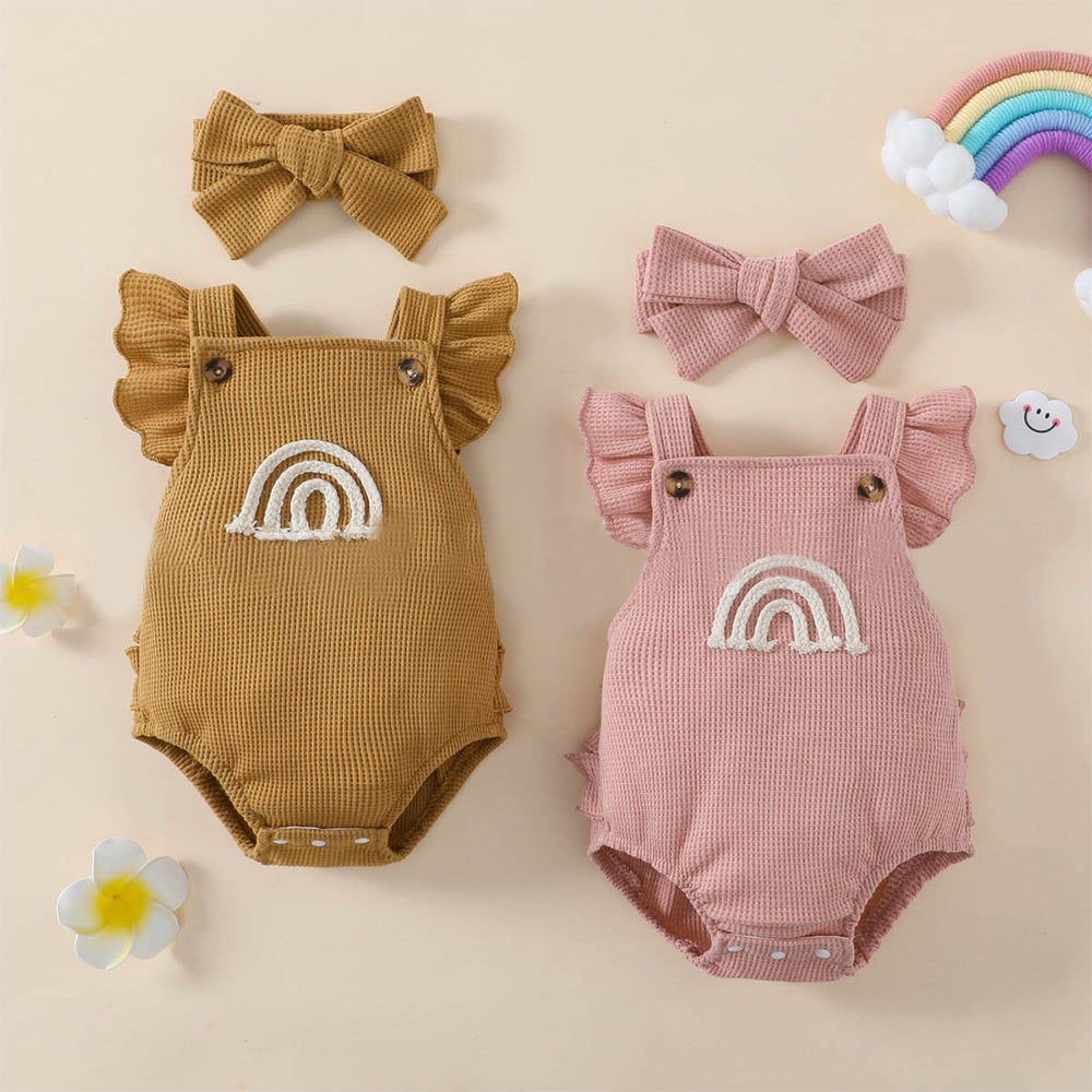 Waffle Rainbow Romper