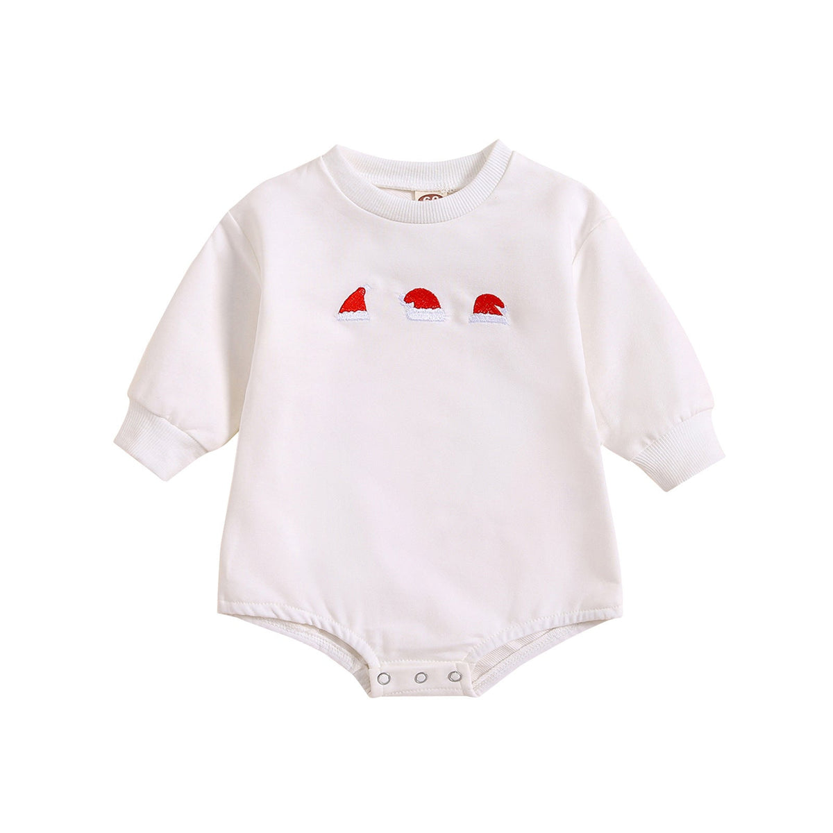 New Baby Printed Christmas Hat Cartoon Jumpsuit - Cindi Book