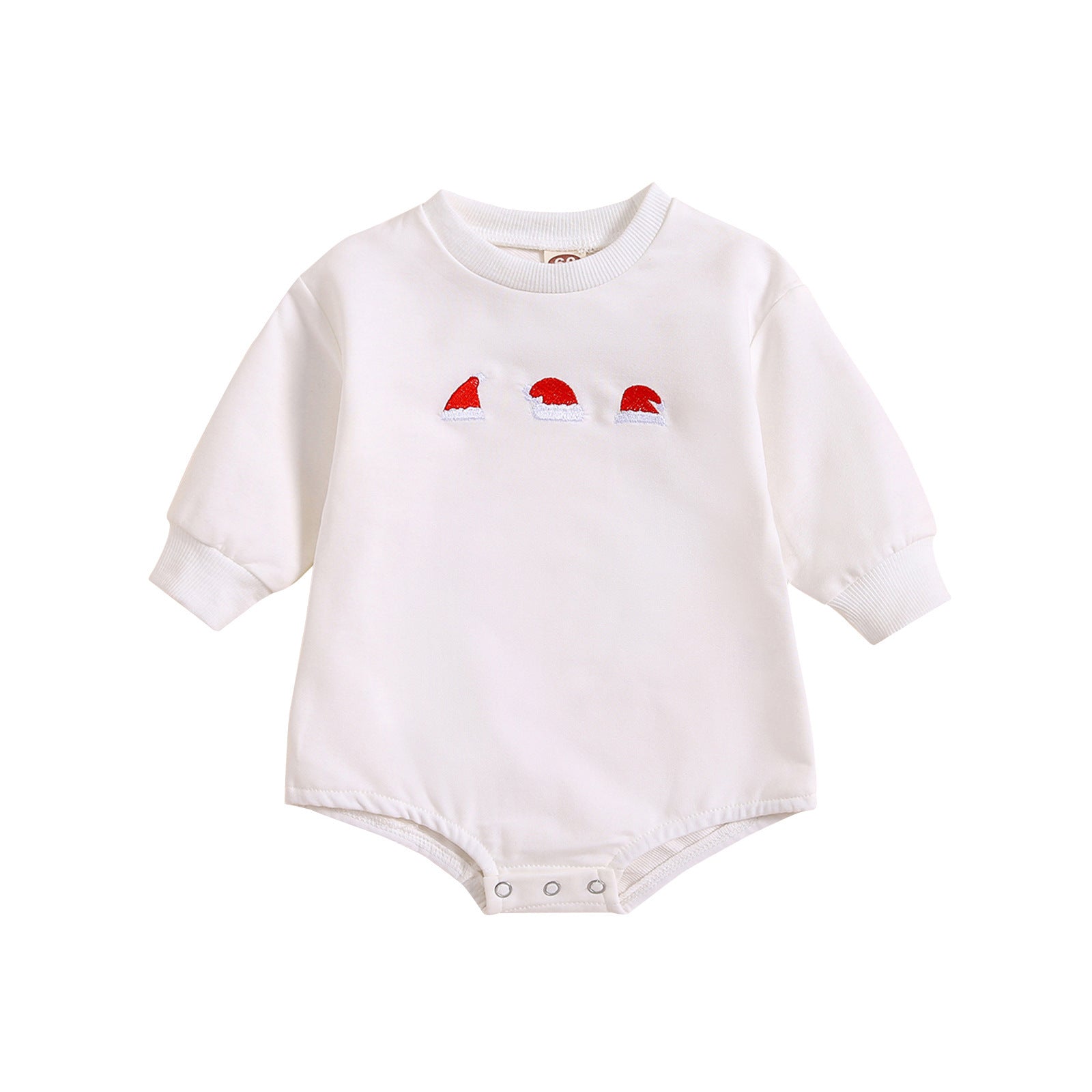 New Baby Printed Christmas Hat Cartoon Jumpsuit - Cindi Book