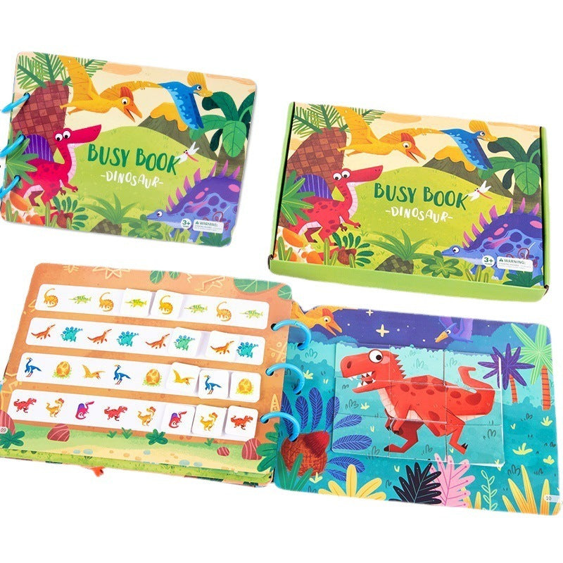 Children's Enlightenment Animal Sticker Book Puzzle Educational Toys Baby Montessori Early Education - Cindi Book