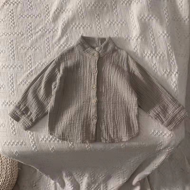 Cotton And Linen Shirt Korean Children's Fashion Top - Cindi Book