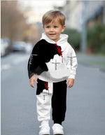 Trendy Cool Kids Casual Sports Hoodie Set - Cindi Book
