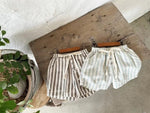 Baby Thin Cotton Vertical Stripes Korean Casual Shorts - Cindi Book