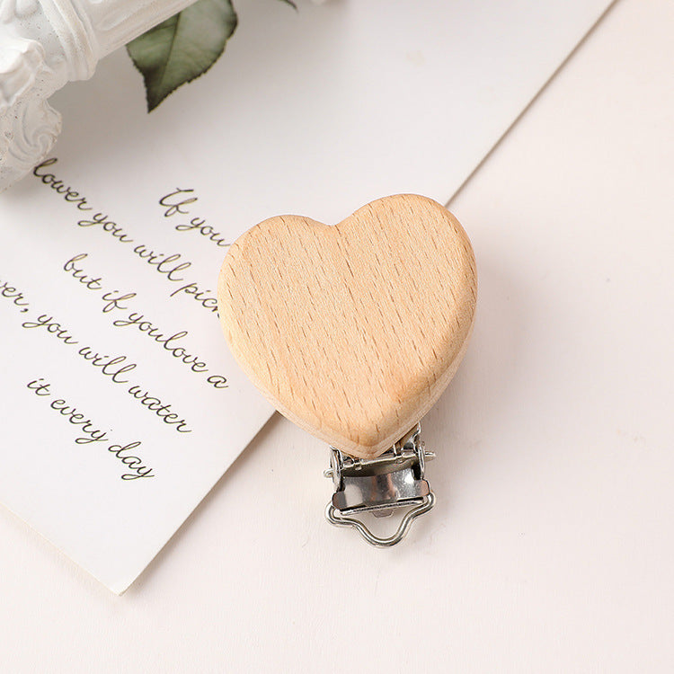 Stainless Steel Beech Animal Pacifier Clip - Cindi Book