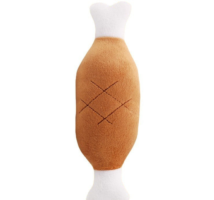 Bite-resistant Teeth Grinding Puzzle Double-headed Chicken Leg Pet Doll - Cindi Book