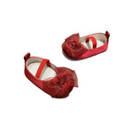Princess Toddler Soft Bottom Pumps Bow Velcro Small Fabric Shoes - Cindi Book
