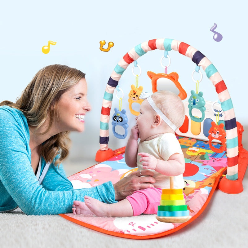 Baby Fitness Frame Pedal Piano Baby With Music Kids Pedal Toy - Cindi Book