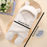 Winter Baby Sleeping Bag Bear Nap Printed Sleeping Bag, Suitable For Babies Aged 0-10 Months, Soft Nap Mat With Removable Pillow - Cindi Book