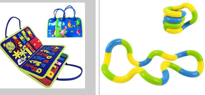 New Busy Book Children's Busy Board Dressing And Buttoning Learning Baby Early Education Preschool Sensory Learning Toy - Cindi Book