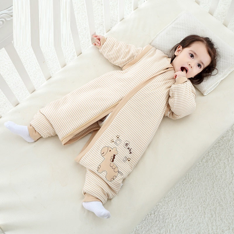 Cartoon Cotton Baby Anti-Kick Baby Sleeping Bag