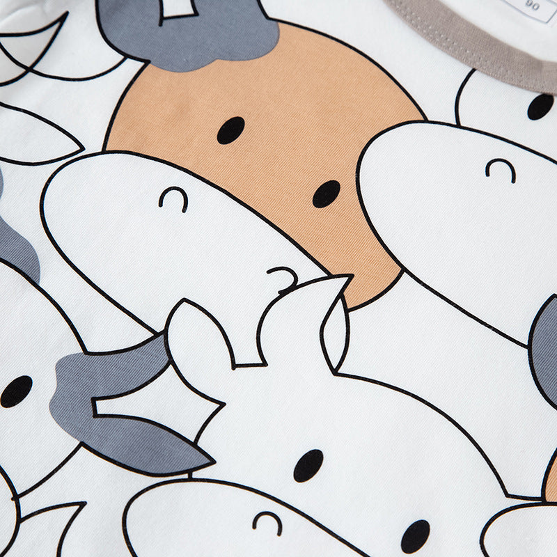 Pure Cotton Full Printed Cow Baby Summer - Cindi Book