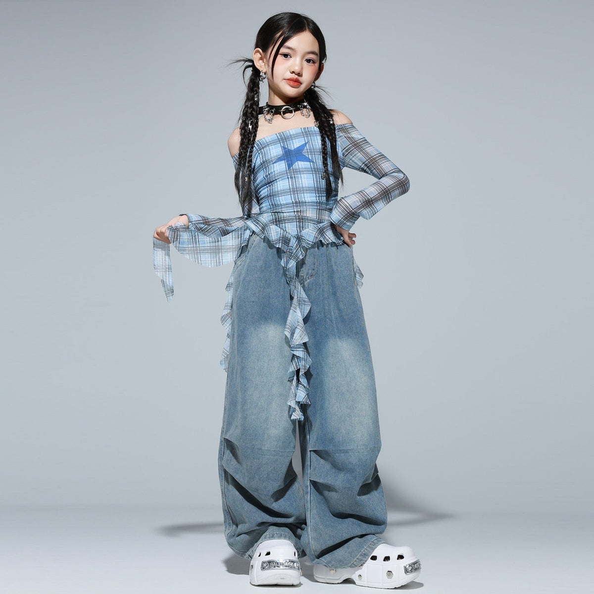 Girls Clothing Kids Hip-Hop Street Dance Trendy Outfit Set - Cindi Book