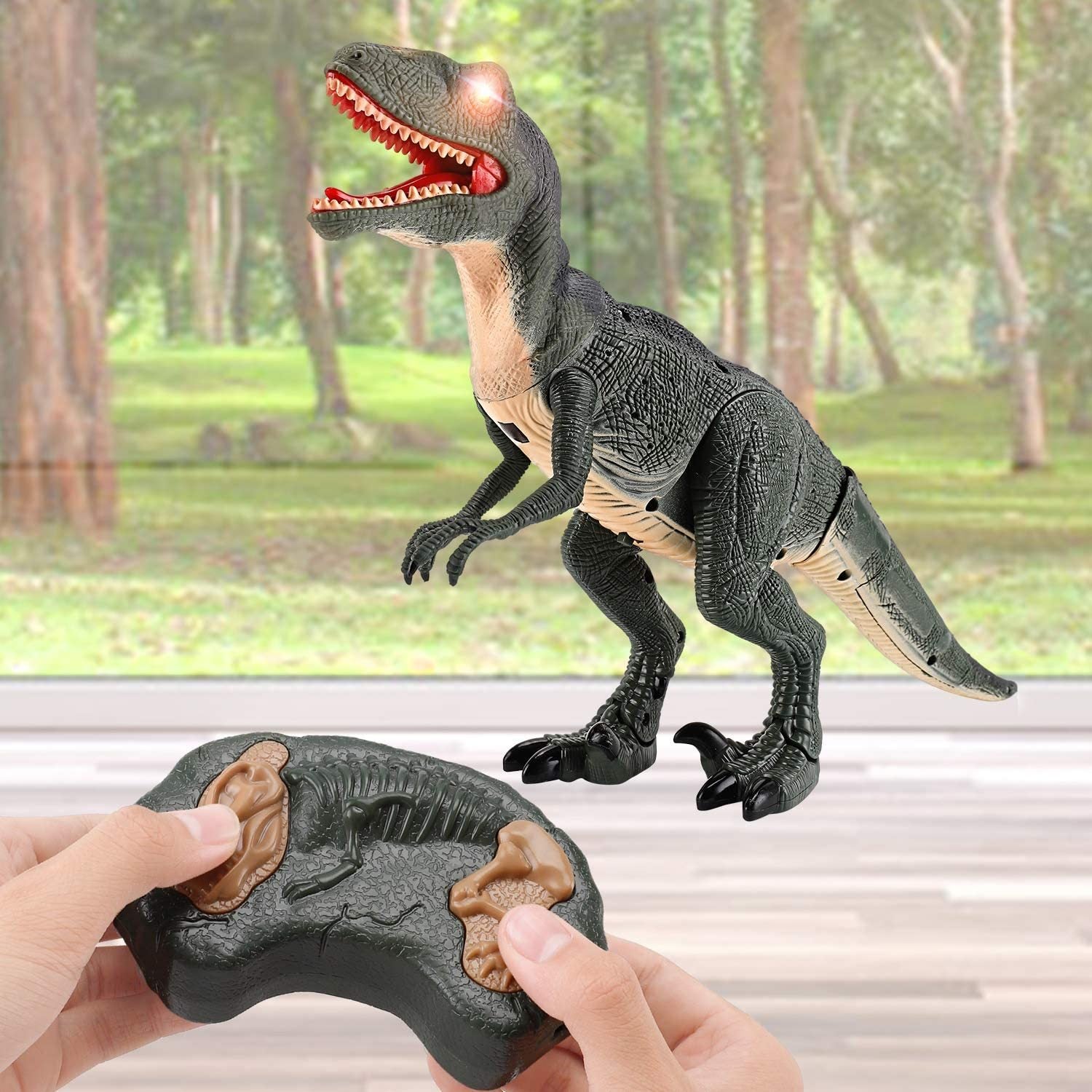 Electric Dinosaur Simulation Walking Animal Remote Control Toy - Cindi Book
