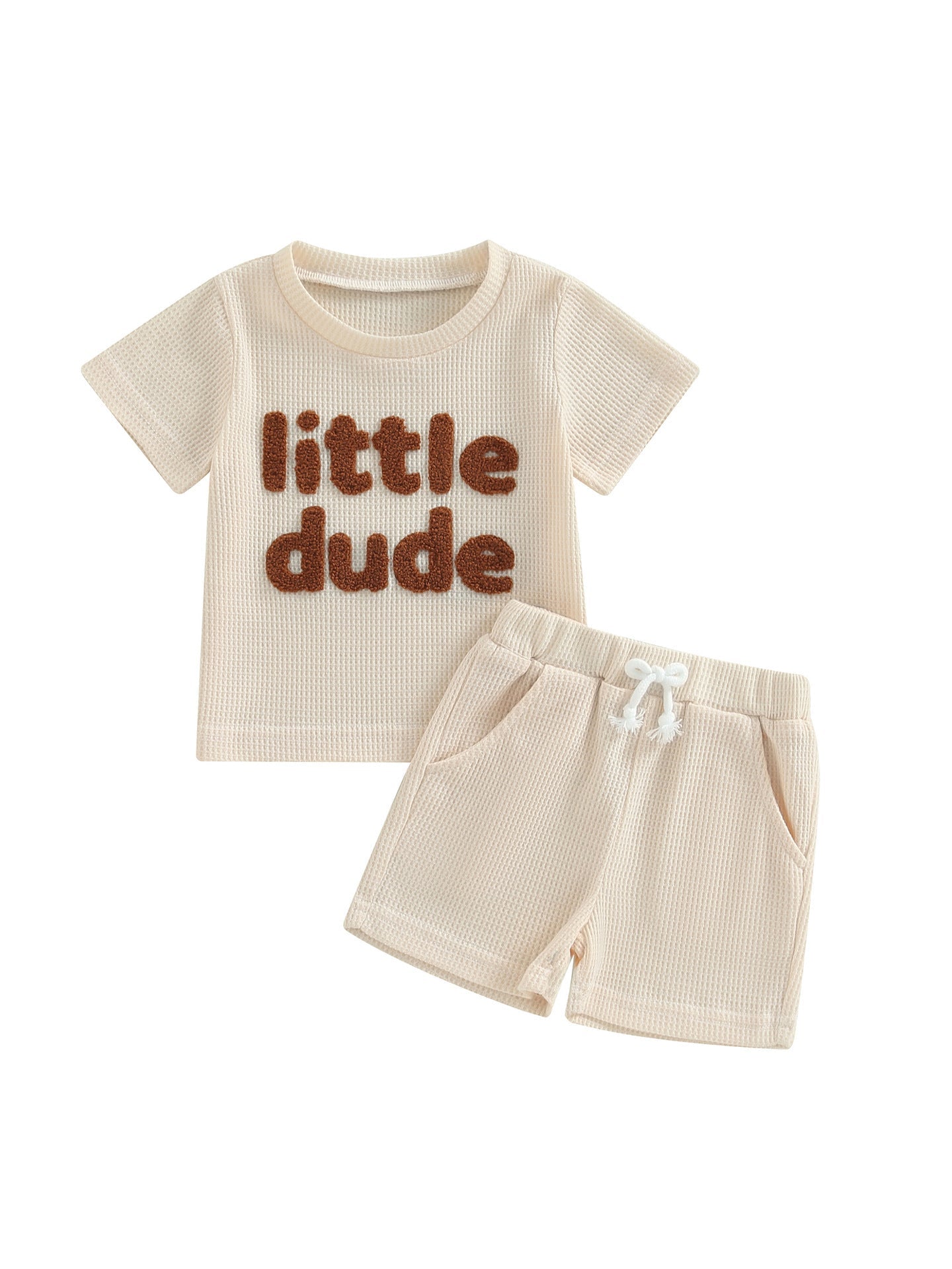 Children's Waffle Short Sleeve Suit - Cindi Book