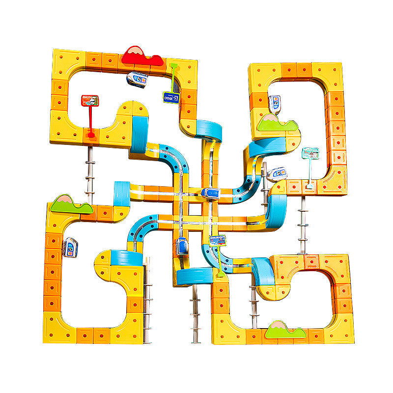 Children's Educational Electric Magnetic High-speed Rail Track Assembling Toys - Cindi Book