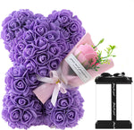 Rose Bear Preserved Fresh Flower Valentine's Day Birthday Gift - Cindi Book
