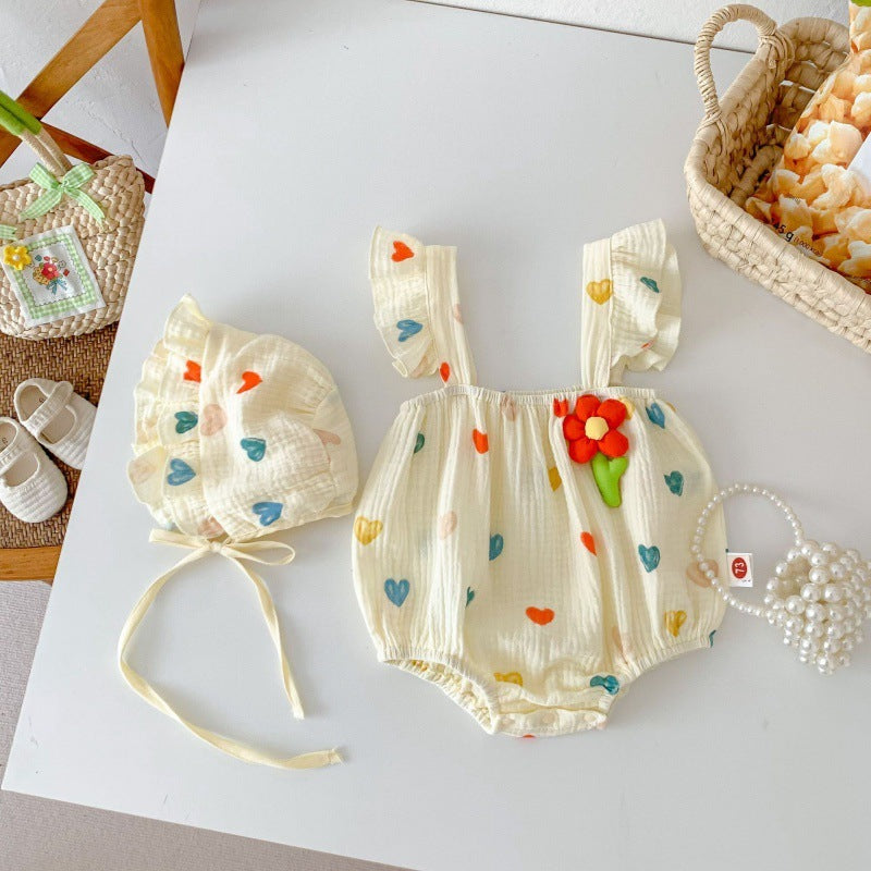 Summer New Baby Jumpsuit Sling Romper - Cindi Book