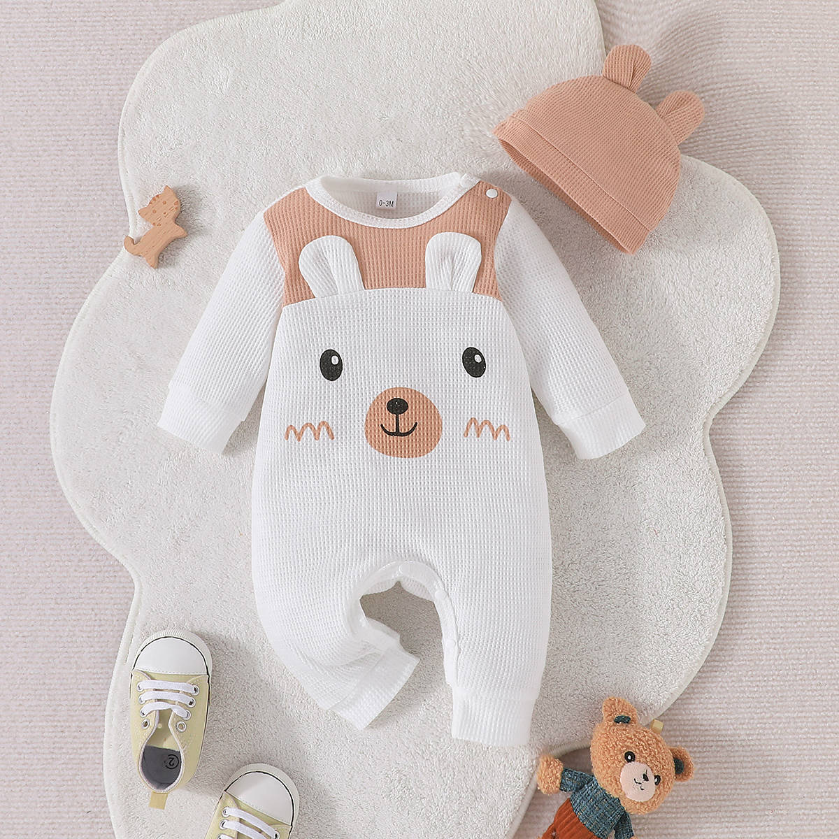 Long Sleeve Jumpsuit Hat Jumpsuit Children's Clothing - Cindi Book