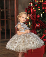 Girl Piano Playing Wedding Flower Dress One Year Old - Cindi Book