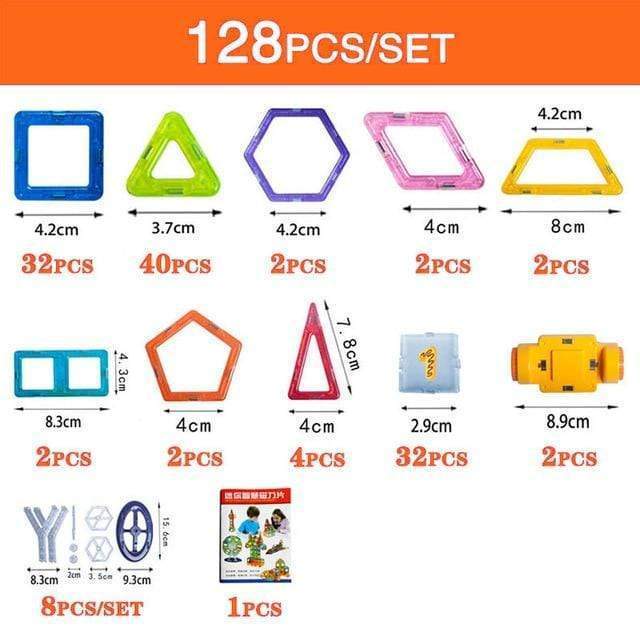 Magnetic Building Blocks DIY Magnets Toys For Kids Designer Construction Set Gifts For Children Toys - Cindi Book