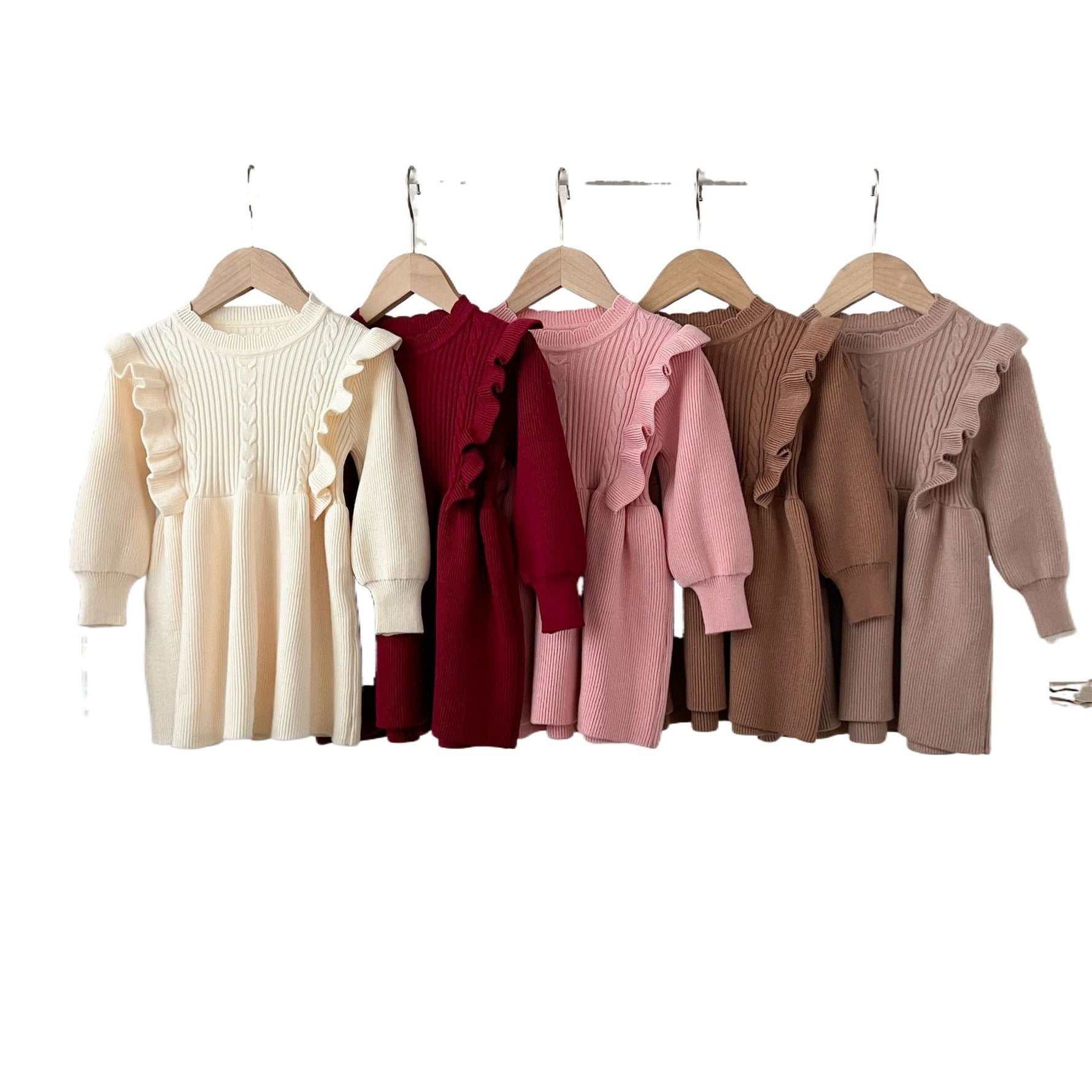 Cotton Wool Woven Autumn And Winter Thermal Dress - Cindi Book