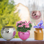 Cross-border Disco Ball Planter Hanging Mirror Spherical Plastic Flowerpot - Cindi Book