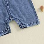 Boy's Western Style Solid Color Short Sleeve Rompers - Cindi Book