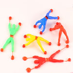 Small Sticky Man Climb On The Wall Children Toys Stick Man Bendy Toy Wall Climbing Man - Cindi Book