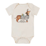 Cute Printed Short Sleeved Romper For Babies - Cindi Book