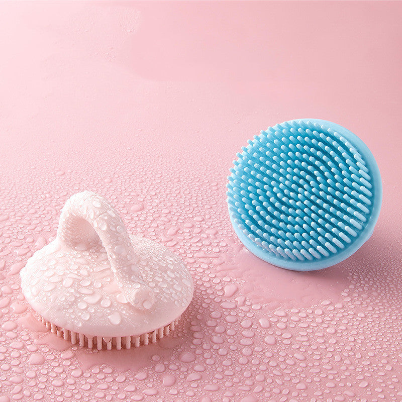 Baby Shower Brush To Remove Dandruff Silicone Scrubbing Cotton Shampoo Artifact - Cindi Book