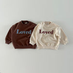 Children Comfortable Letter Crew Neck Top - Cindi Book