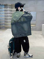 Older Boy Fleece-lined Denim Coat - Cindi Book