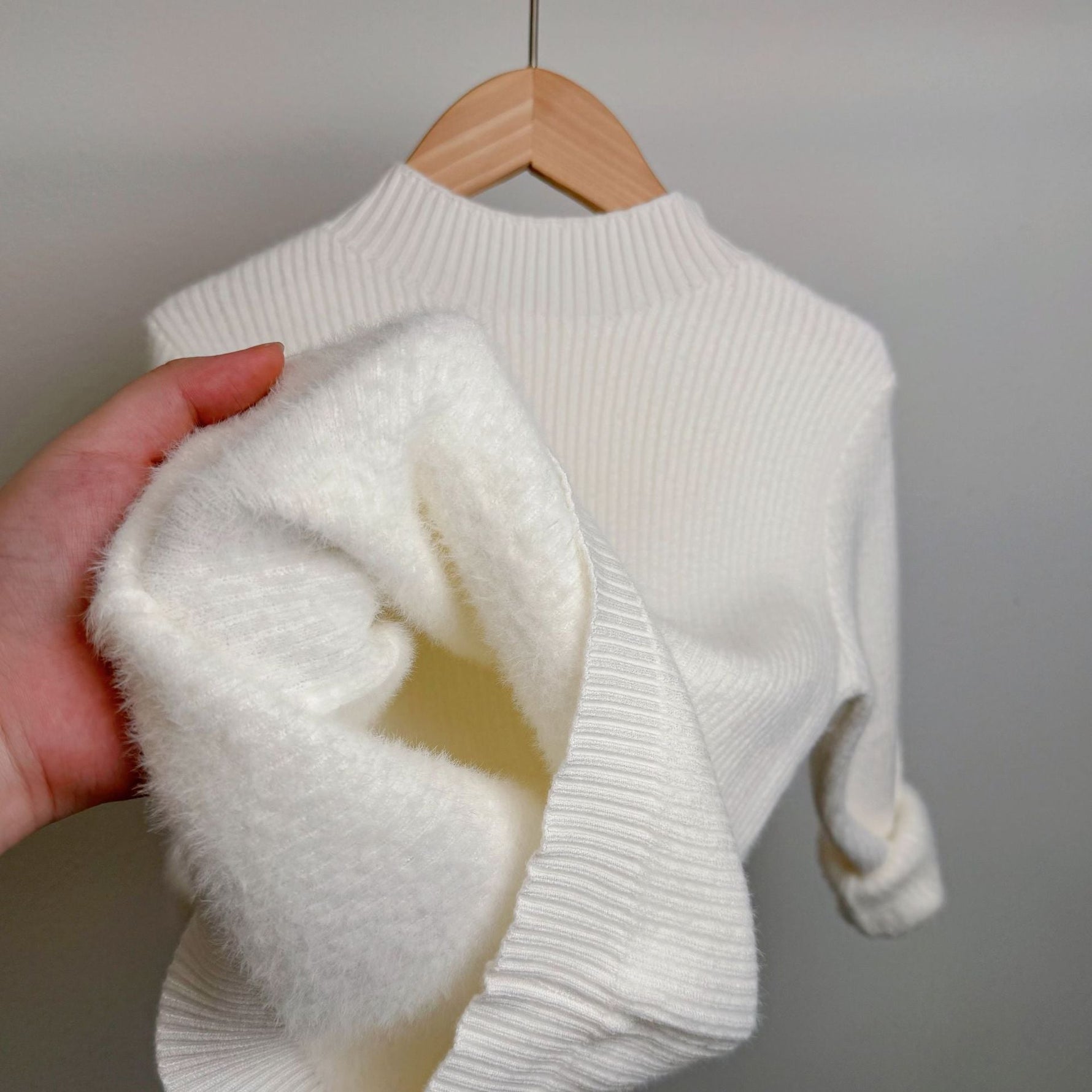 Children's Mock Neck Sweater Knitwear Top - Cindi Book
