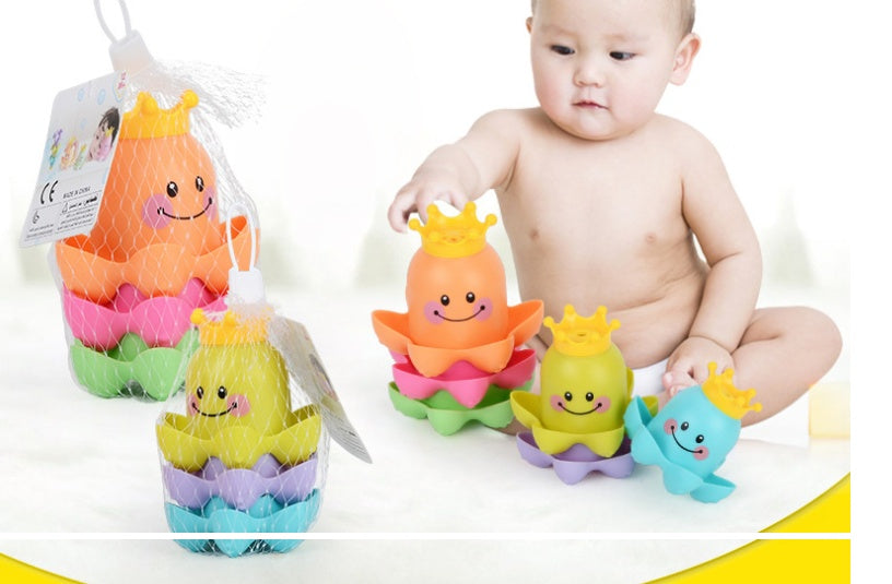 Children's Sea Octopus Stacked Cup Bathroom - Cindi Book