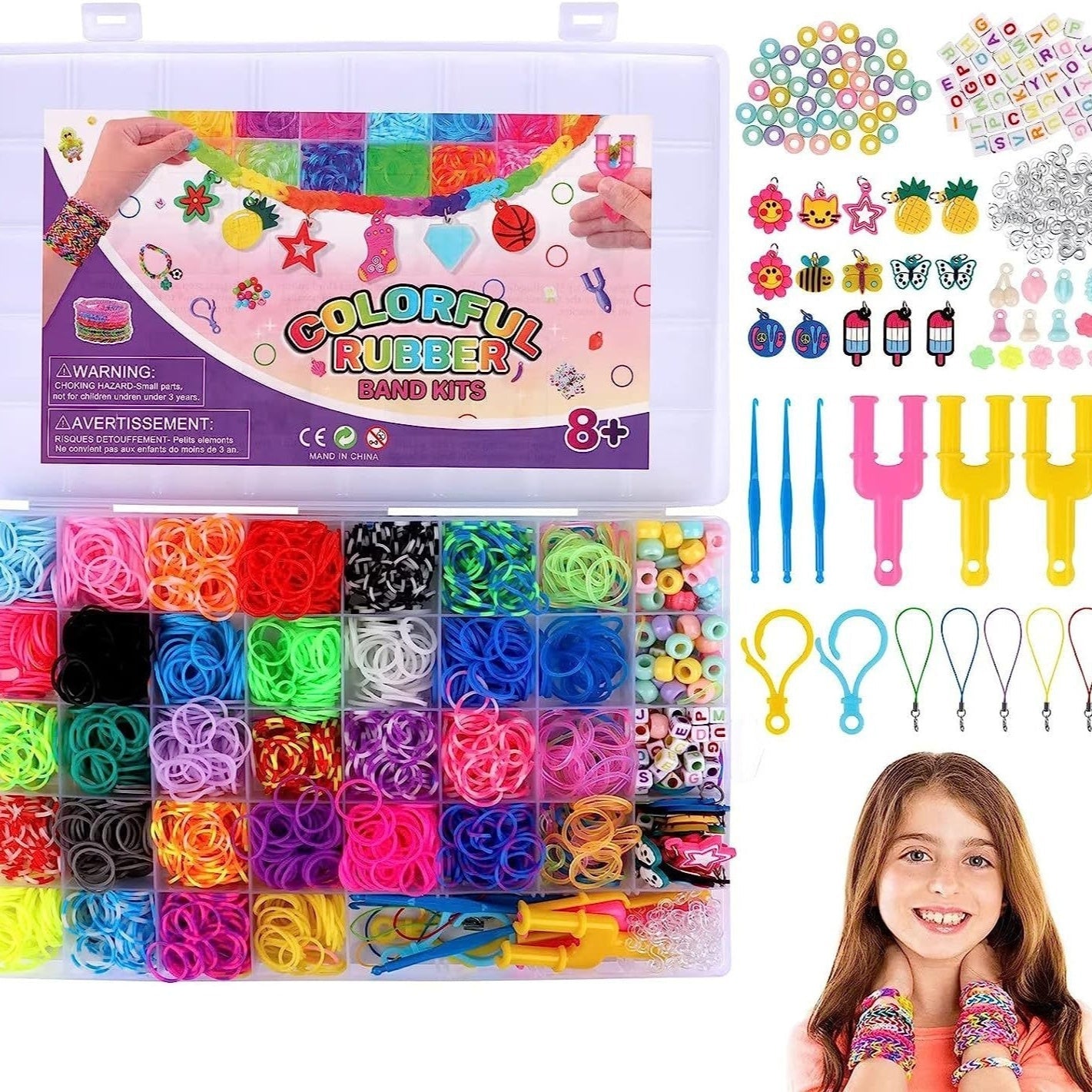 40 Grid 2500 Rainbow Handmade Knit Device - Cindi Book