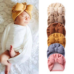 New Style Cashmere Baby Pullover Hat Cotton Filled Bow - Cindi Book