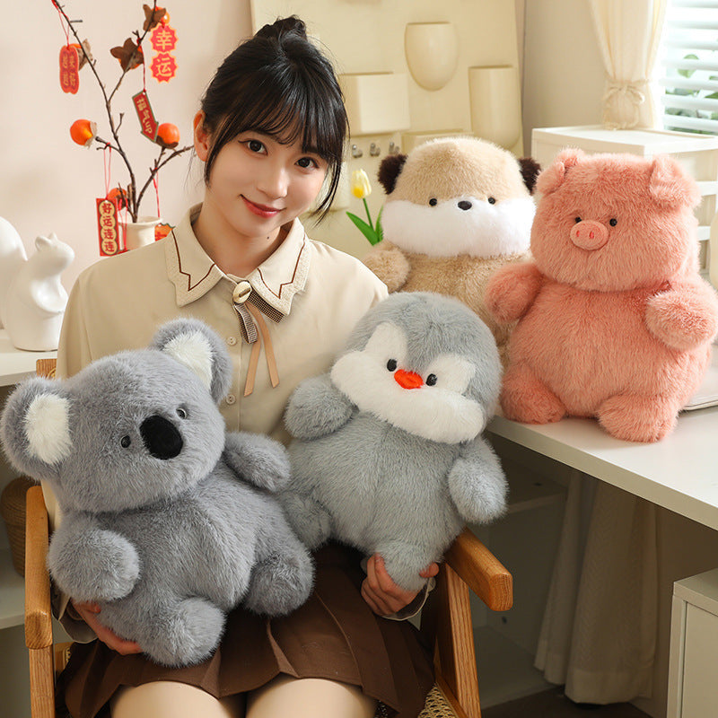 Lying Flat Series Chubby Pig Doll Plush Toy - Cindi Book