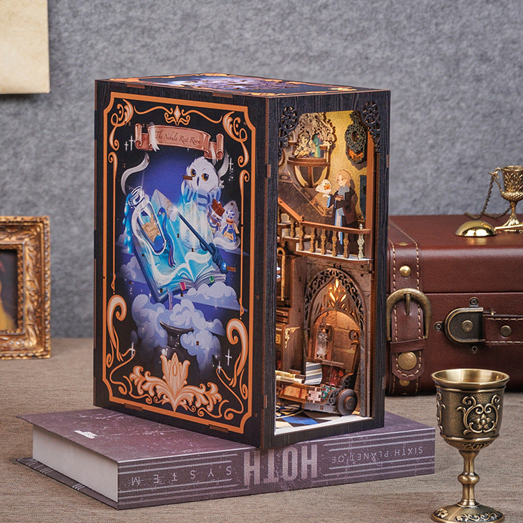 Dongpo Zhiyi Diy Wooden 3d Stereo Hand-assembled Book Stand Model Building Toy - Cindi Book