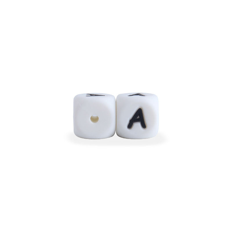 12mm Baby Products 26 Silicone English Alphabet Beads Teeth Accessories - Cindi Book