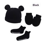 Newborn Hat Mittens And Socks Set With Rubber-soled Shoes - Cindi Book