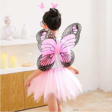Little Witch Flower Mesh Halloween Character Children's Performance Apparel