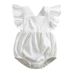 Baby Cotton And Linen Summer Strap One Piece Suit - Cindi Book